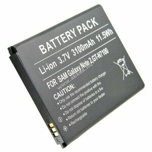 Helyettesítő akku Samsung Galaxy Note II GT-N7100 EB595675LU mobiltelefon 3, 7V 2200-3100mAh Li-Ion kép