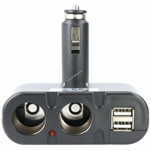 Autós szivargyújtó elosztó 2x aljzat + 2x USB 12-24V 3A 5, 0V 850mA kép