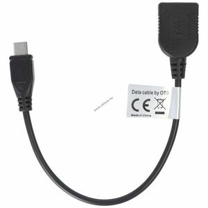 Micro-USB OTG adapterkábel USB A aljzat 15cm kép