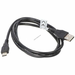 USB Type C (USB-C) - USB A (USB-A 2.0) adatkábel 1, 0m 3A fekete kép