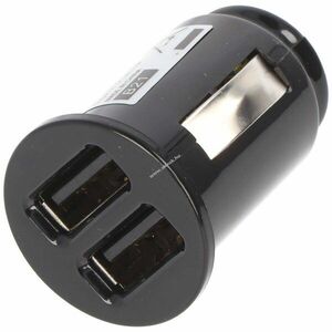 AccuCell autó töltőadapter USB - kettős USB - 4, 8 A, automatikus azonosítással - fekete - TINY kép