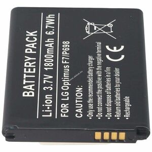 Helyettesítő akku mobiltelefon LG BL-54SH Optimus F7 Optimus LTE 3 3, 7V 1800mAh Li-Ion kép