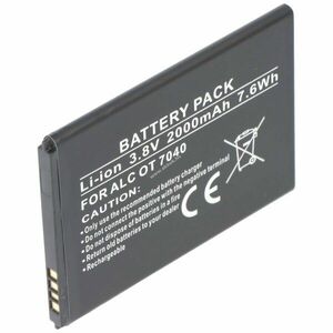Helyettesítő akku Alcatel One Touch Pop C7 TLi019B1 3, 8V 2000mAh mobiltelefon Li-Ion kép