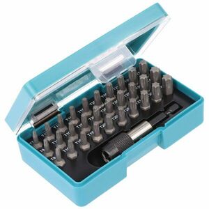 Makita Torx bitkészlet P-73352 31db/csomag övcsíptetővel 1/4 gyorscserélő tartó kép