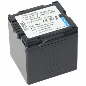 Helyettesítő akku Panasonic CGA-DU21 VW-VBD210 videokamera kép