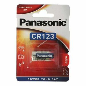 Panasonic CR123A fényképezőgép elem Lithium kép