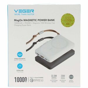 MagOn mágneses powerbank 10000mAh PD3.0 QC3.0 MagSafe kompatibilis iPhone12/13 15W vezeték nélküli kép