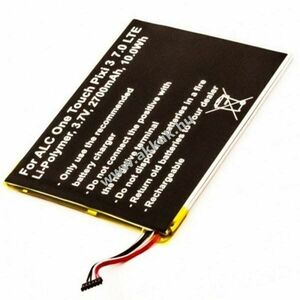 Helyettesítő akku Alcatel One Touch Pixi 3 7.0 mobiltelefon TLP028A2 3, 7V 2700mAh Li-Polymer kép