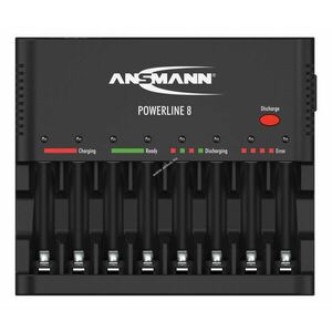 Ansmann Powerline 8 1-8 AA/AAA akkutöltő USB 5V1000mA 1001-0006 kép