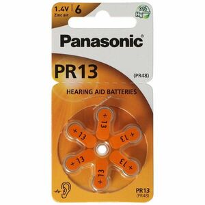 Panasonic PR-13/6LB PR13 hallókészülék elem 13 6db/csomag zinc-air kép