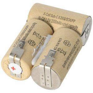 Helyettesítő akku kézi porszívó 3, 6V FASTON 4, 8mm D-SCX3 1400mAh NiCd kép