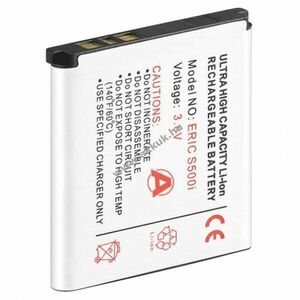Helyettesítő akku Sony Ericsson T650i S500i W580i BST-38 mobiltelefon 3, 7V 700mAh Li-Ion kép