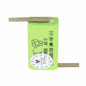 Helyettesítő akku Sanyo HF-C1U 1, 2V 500-600mAh Z-forma forrfüllel ipari NiMH kép