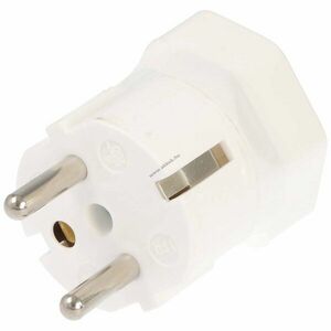Svájci adapter fehér 3pin svájci dugó 2pin Schuko csatlakozó földelő 230V 10A kép