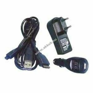 Töltő- és szinkronizáló készlet T-Mobile MDA2 / O2 XDA2 PDA és MP3 USB 230V autós kép
