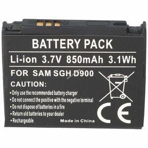 Helyettesítő akku Samsung SGH-D900 -E780 -E788 AB50344CECSTD 503442CE mobiltelefon kép
