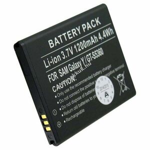 Helyettesítő akku Samsung Galaxy Y GT-S5360 EB454357VU mobiltelefon kép