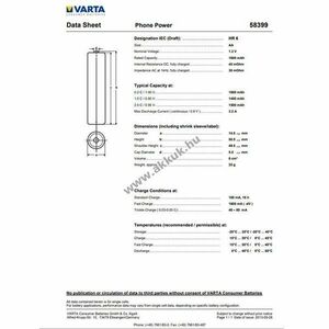 Helyettesítő akku Varta Siemens Gigaset 3015 S 2, 4V 1600mAh DECT telefon NiMH kép