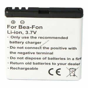Helyettesítő akku Bea-Fon SL470 SL570 mobiltelefon 3, 7V 1000-1250mAh Li-Ion kép