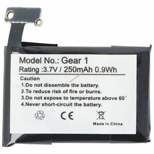 Helyettesítő akku Samsung Gear 1 SM-V700 B030FE GH43-03992A SP48223 3, 7V 250mAh okosóra Li-Polymer kép