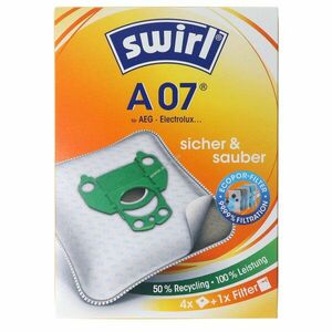 Swirl A07 MicroPor Plus porszívózsák 4db/csomag + 1db légszűrő kép