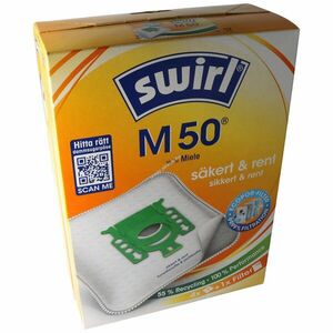 Swirl porzsák M50 M51 M53 Miele 4db/csomag EcoPor MicroPor Plus Dirtlock kép