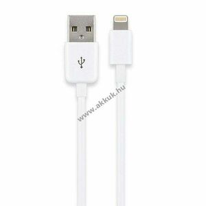 USB Sync és töltőkábel Lightning Apple iPhone 5/5c/5s/6/6S/7/7 Plus, iPad, iPod 1m mobiltelefon kép