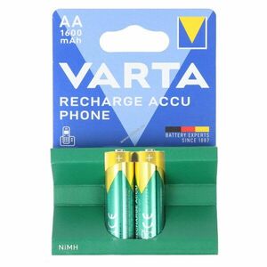 Varta Phone Power T399 DECT telefon AA Mignon ceruza akku 1, 2V 1600mAh 2db/csomag NiMH kép