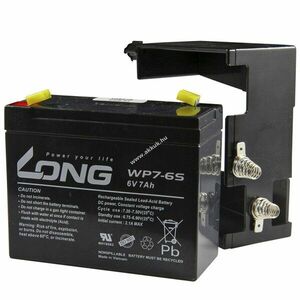 KungLong akku 6, 0V 7, 0Ah adapter mérőműszer ólom-gél kép