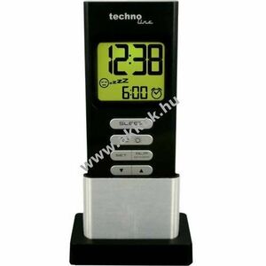 Technoline Dream Mate kvarc ébresztőóra 12/24h szundi alvás-visszaszámlálás zöld háttérvilágítás kép
