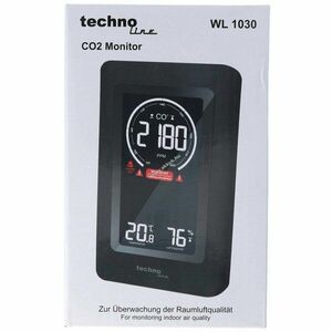 Technoline WL 1030 légminőség-monitor CO2 400-5000ppm °C/°F páratartalom kép