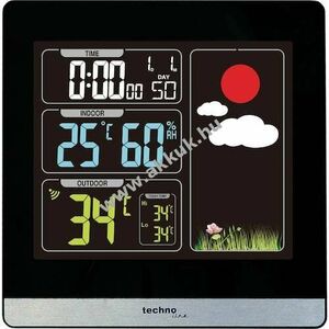 Technoline WS 6448 modern időjárásállomás színes kijelző kép