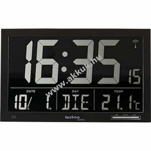 Technoline WS 8007 DCF-77 rádiós falióra XXL kijelző 368x228x29mm kép