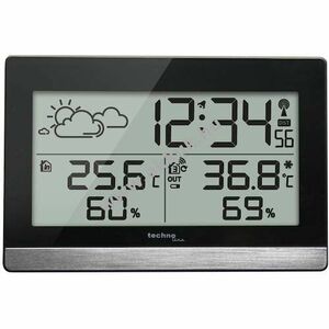 Technoline WS 9255 modern időjárásállomás fekete kép