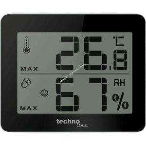 Technoline WS 9450 szoba klíma állomás belső hőmérséklet páratartalom komfortindikátor CR2025 kép