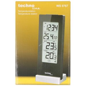 Technoline WS 9767 modern időjárásállomás hőmérséklet-tendencia kijelzés kép