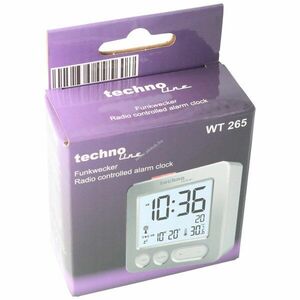 Technoline WT265 rádióvezérelt ébresztőóra DCF-77 ezüst kép