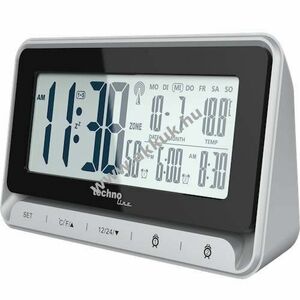 Technoline WT 290 digitális DCF-77 rádiós ébresztőóra dátum hét nap hőmérséklet 3xAAA (elem nélkül) kép