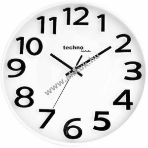 Technoline WT 4100 analóg kvarc falióra néma járat Ø30cm kép