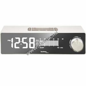 Technoline WT 483 kvarc ébresztőóra FM rádió 2 ébresztés USB töltés dimmer kép