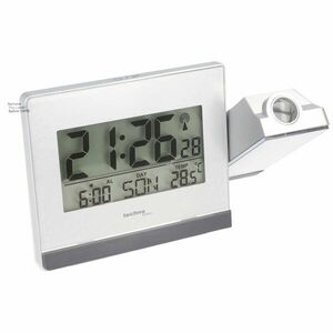 Technoline WT 538 modern elegáns rádióvezérelt vetítős ébresztőóra hálózati adapterrel kép