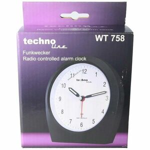 Technoline WT 758 analóg DCF-77 rádiós ébresztőóra szundi és háttérvilágítás, 1x AA elem nélkül kép