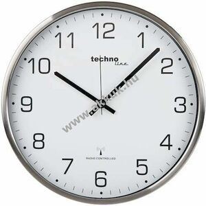 Technoline WT 8900 rádióvezérelt falióra rozsdamentes acél 33cm AA Mignon ceruza LR06 nélkül kép