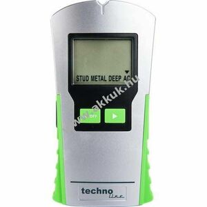 Technoline WZ 1200 detektor mérőműszer 9V 4 scanmód vízvezeték, fém, áramvezeték, fa kép
