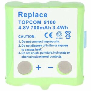 Helyettesítő akku Topcom Twintalker 9100 TT9100 DECT telefon kép