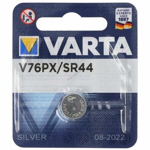 Varta V76PX 10L14 357 SR44 GS13 5, 4x11, 6mm fényképezőgép elem alkáli kép