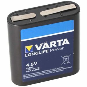 Varta Longlife Power 4, 5V MN1203 3LR12 3LR12P lapos hagyományos elem kép