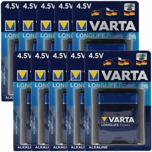 Varta Longlife Power 4912 MN1203 3LR12 3LR12P 4, 5V 10db/csomag elem (hagyományos elem) kép
