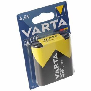 Varta Super Heavy Duty 3012 3R12 3R12P 4, 5V lapos hagyományos elem kép
