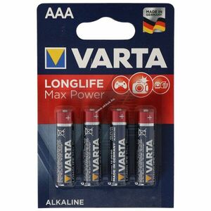Varta Longlife Max Power 4703 (ehem. Max-Tech) AAA (mikro) 4db/csomag hagyományos elem kép